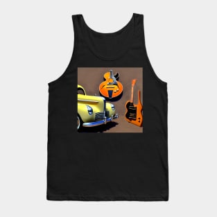 Oranges And Lemons An Abstract Image of Guitars And A Car Tank Top